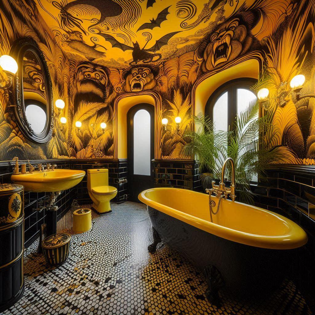 Salle de bain de la chambre du 13 Hôtel La Dangereuse 1