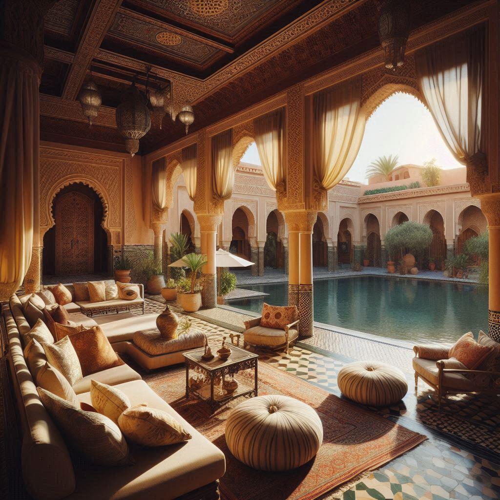terrasse2 | Projet Le 13 Hôtel terrasse exterieure riad marocain le 13 hotel